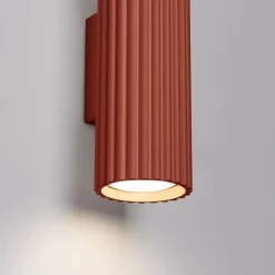 Flurlampen|Wohnzimmerlampen*Sollux Wandleuchte Up Down klein H: 20 cm Rot GU10 2-flammig