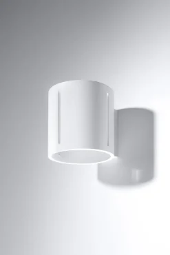 Sollux Wandleuchte Up Down Metall Weiß H: 10 cm klein G9 indirekt< Wandleuchten|Flurlampen