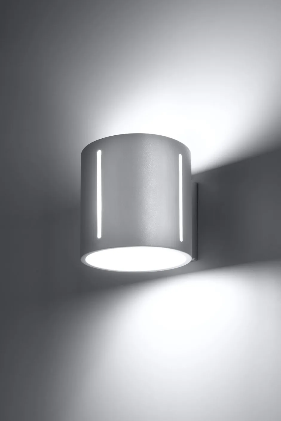 Sollux Wandleuchte Up Down Metall Weiß H: 10 cm klein G9 indirekt< Wandleuchten|Flurlampen