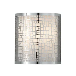 Wandleuchten|Flurlampen*Elstead Wandleuchte VEINE Chrom Weiß Flur Wohnzimmer Lampe