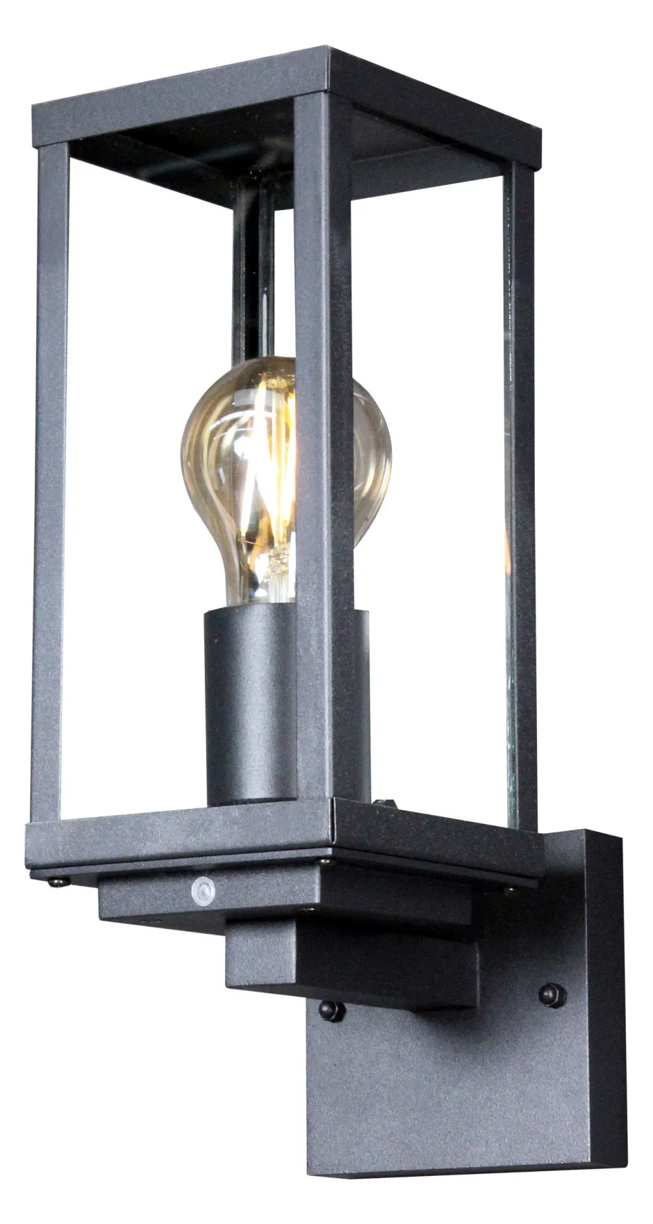 Metall Lampen|Vintage Lampen*Eco-Light Wandleuchte Vintage Aluminium Schwarz H:32 cm IP44 E27