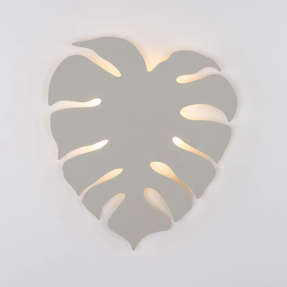 Wandleuchten|Flurlampen*TK Lighting Wandleuchte Weiß indirektes Licht Metall H: 54 cm 4x G9 Blatt