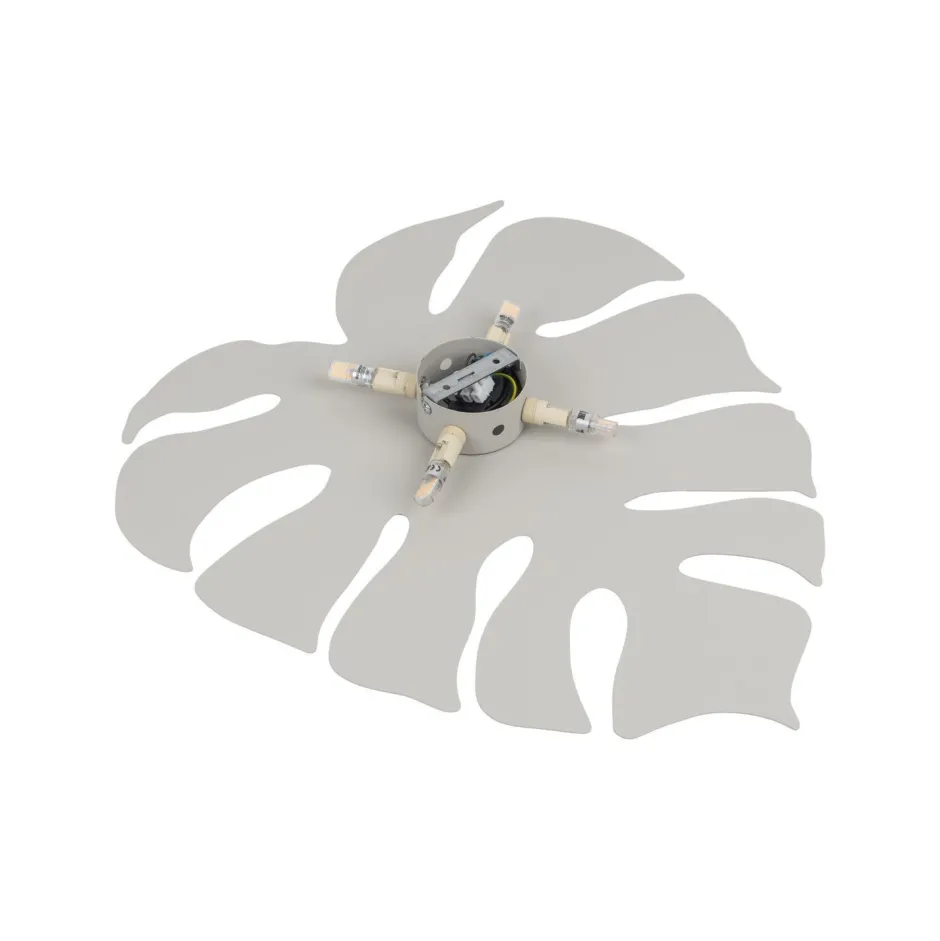 Wandleuchten|Flurlampen*TK Lighting Wandleuchte Weiß indirektes Licht Metall H: 54 cm 4x G9 Blatt