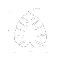 Wandleuchten|Flurlampen*TK Lighting Wandleuchte Weiß indirektes Licht Metall H: 54 cm 4x G9 Blatt