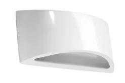 Wandleuchten|Flurlampen*Sollux Wandleuchte Weiß Keramik 31,5 cm Up Down bemalbar G9