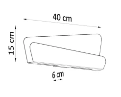 Sollux Wandleuchte Weiß Metall 40 cm Modern indirekt DALIM< Wandleuchten|Flurlampen
