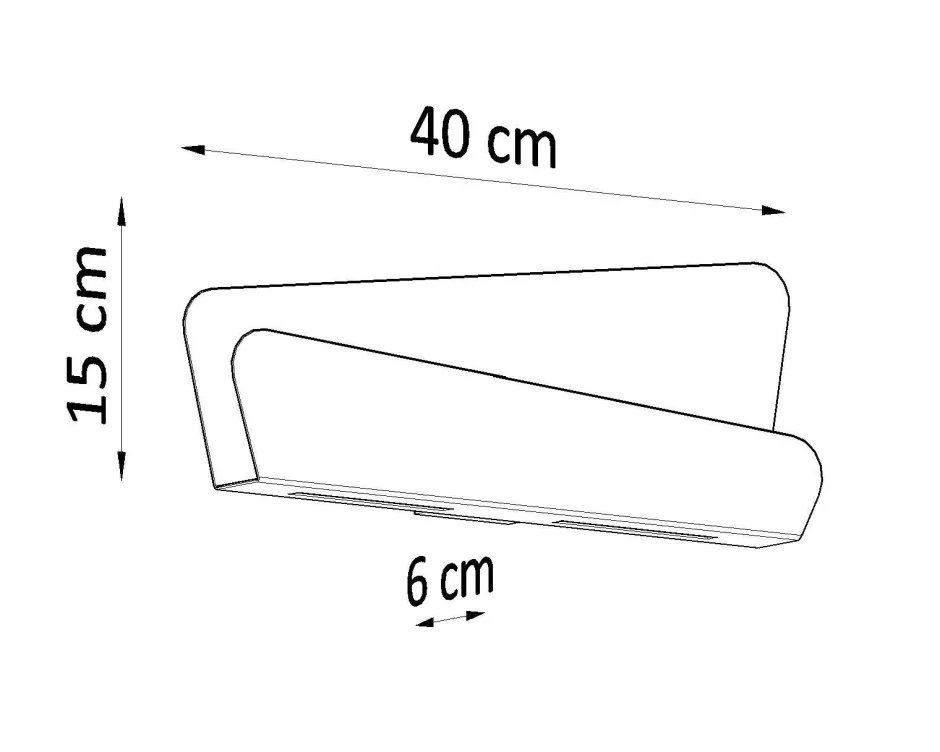 Sollux Wandleuchte Weiß Metall 40 cm Modern indirekt DALIM< Wandleuchten|Flurlampen