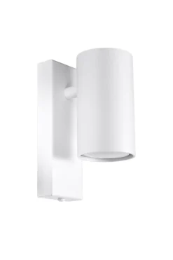 Wandleuchten|Flurlampen*Sollux Wandleuchte Weiß Metall Downlight Modern innen GU10