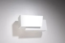 Sollux Wandleuchte Weiß Metall L:20cm Modern G9 ATILIA< Wohnzimmerlampen|Moderne Lampen