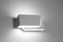 Sollux Wandleuchte Weiß Metall L:20cm Modern G9 ATILIA< Wohnzimmerlampen|Moderne Lampen