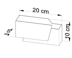 Sollux Wandleuchte Weiß Metall L:20cm Modern G9 ATILIA< Wohnzimmerlampen|Moderne Lampen