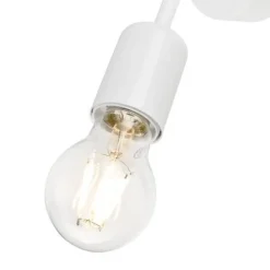 Wandleuchten|Küchenlampen*Lamkur Wandleuchte Weiß Modern Metall Lampe