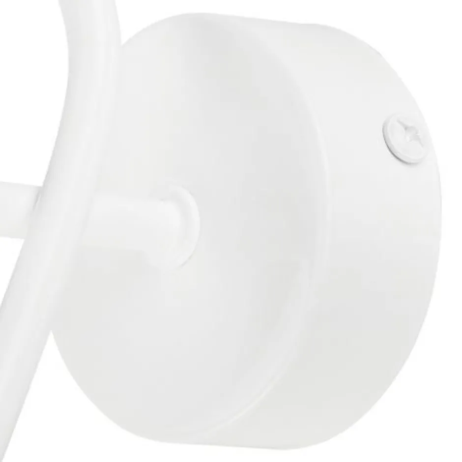 Wandleuchten|Küchenlampen*Lamkur Wandleuchte Weiß Modern Metall Lampe