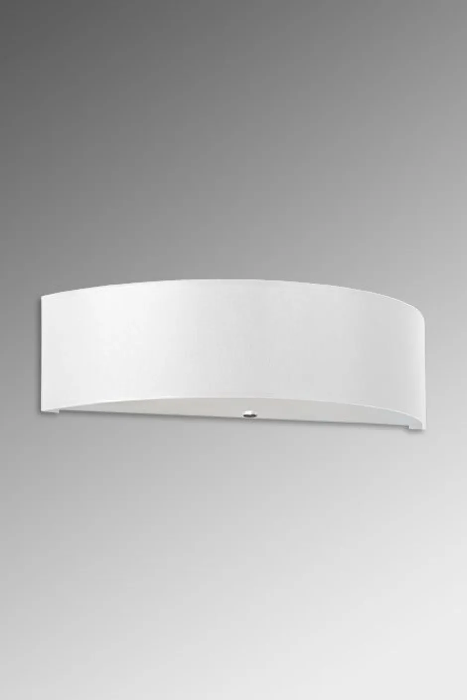 Wohnzimmerlampen|Stofflampen*Sollux Wandleuchte Weiß Stoff Glas 45 cm Up Down Modern 2x E27