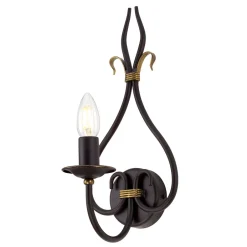 Elstead Wandleuchter CANDELA 15 Rostbraun B:17cm Lampe< Wandleuchten|Designerlampen