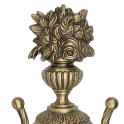 Metall Lampen|Messinglampen*Giovanni Battista Wandleuchter 2-flmg Weiß aus Echt-Messing