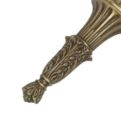 Metall Lampen|Messinglampen*Giovanni Battista Wandleuchter 2-flmg Weiß aus Echt-Messing