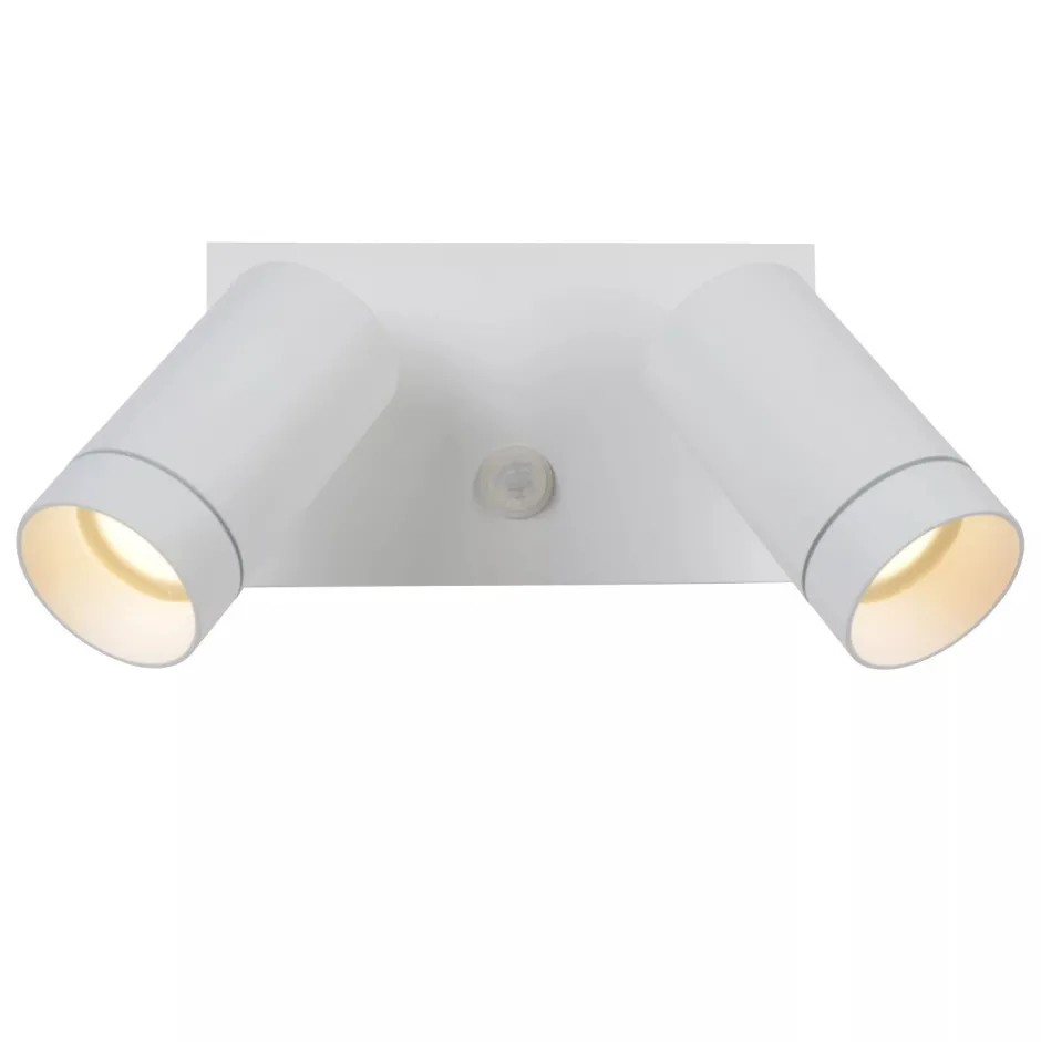 Außenleuchten Mit Bewegungsmelder|Metall Lampen* Wandspot Bewegungsmelder flexibel Weiß GU10 B:18 cm