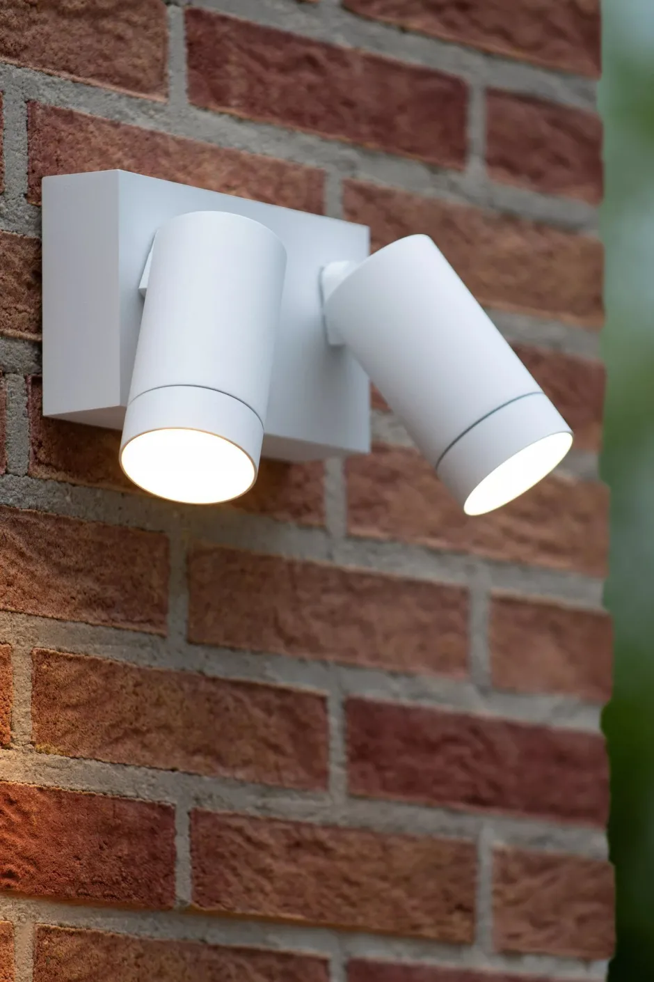 Außenleuchten Mit Bewegungsmelder|Metall Lampen* Wandspot Bewegungsmelder flexibel Weiß GU10 B:18 cm