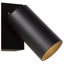 Wandspot Bewegungsmelder flexibel Schwarz GU10 B:18 cm< Außenleuchten Mit Bewegungsmelder|Metall Lampen