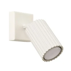 Sollux Wandspot GU10 B: 8 cm klein in Creme aus Aluminium< Flurlampen|Wohnzimmerlampen