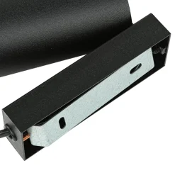 Nowodvorski Wandspot mit Schalter Kabel Schwarz Gold GU10< Wandleuchten|Flurlampen