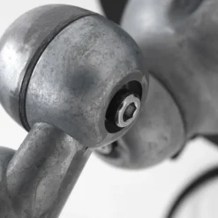 Steinhauer Wandspot mit Stecker in Schwarz Silber T:29 cm flexibel< Spots|Wandleuchten