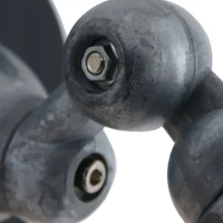 Steinhauer Wandspot mit Stecker in Schwarz Silber T:29 cm flexibel< Spots|Wandleuchten