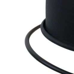 Steinhauer Wandspot mit Stecker in Schwarz Silber T:29 cm flexibel< Spots|Wandleuchten