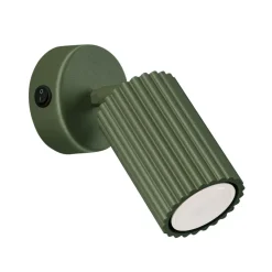 Sollux Wandspot Modern GU10 B: 8 cm klein schwenkbar Grün Aluminium< Flurlampen|Wohnzimmerlampen