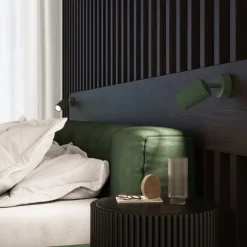 Sollux Wandspot Modern GU10 B: 8 cm klein schwenkbar Grün Aluminium< Flurlampen|Wohnzimmerlampen