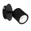 Luminex Wandspot Schwarz Metall GU10 klein 10 cm Modern< Spots|Wandleuchten