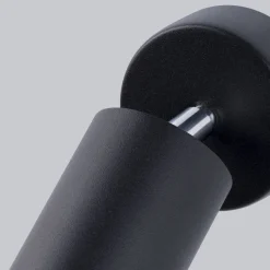 Sollux Wandspot Schwarz verstellbar H: 18,5 cm Metall GU10< Wandleuchten|Flurlampen