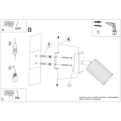 Sollux Wandspot Weiß B: 8 cm klein schwenkbar Modern GU10< Flurlampen|Wohnzimmerlampen