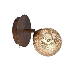 Flurlampen|Bürolampen*Paul Neuhaus Wandstrahler mit Schalter Rostbraun Gold G9 verstellbar