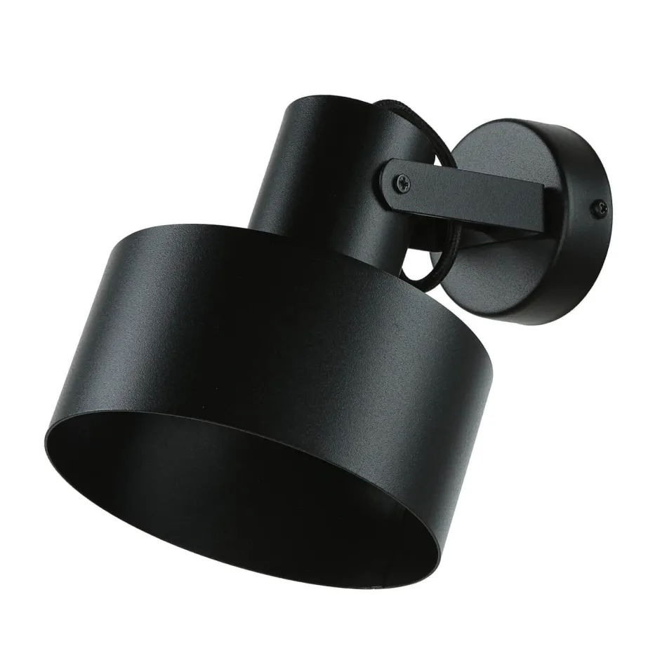 Spots|Wandleuchten*Sigma Wandstrahler RIF Schwarz Metallschirm Ø15 cm E27