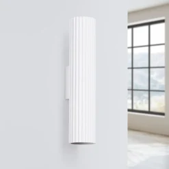 Sollux Wandstrahler Weiß klein H: 30 cm klein GU10 2-flammig Modern< Wohnzimmerlampen|Flurlampen