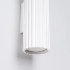 Sollux Wandstrahler Weiß klein H: 30 cm klein GU10 2-flammig Modern< Wohnzimmerlampen|Flurlampen