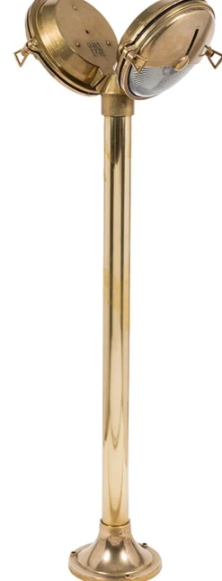 Außenleuchten Antik|Rustikale Außenleuchten*Lido Wegbeleuchtung Garten Messing Maritimer Stil H:58cm