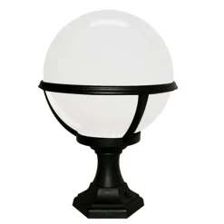 Vintage Lampen|Lampen Aus Aller Welt*Elstead Wegbeleuchtung Schwarz Weiß Kugel Schirm H:42cm