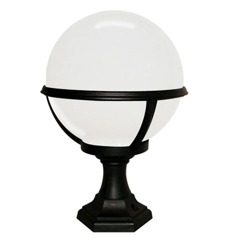 Vintage Lampen|Lampen Aus Aller Welt*Elstead Wegbeleuchtung Schwarz Weiß Kugel Schirm H:42cm