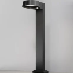 Maytoni Wegeleuchte Aluminium Glas LED IP54 65 cm Graphit URSA< Wegeleuchten|Led Außenleuchten