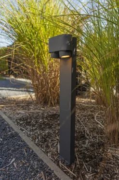 Eco-Light Wegeleuchte Aluminium GU10 2-flmg 75 cm IP44 Anthrazit< Metall Lampen|Wegeleuchten