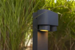 Eco-Light Wegeleuchte Aluminium GU10 2-flmg 75 cm IP44 Anthrazit< Metall Lampen|Wegeleuchten