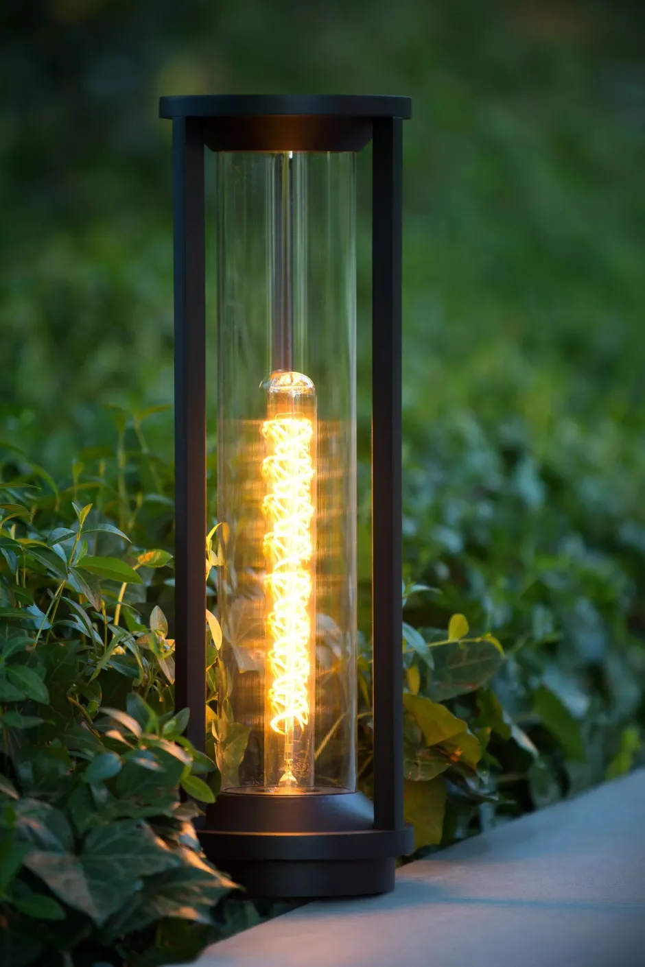 Wegeleuchten|Metall Lampen* Wegeleuchte Aluminium Schwarz IP65 50 cm Garten Eingang