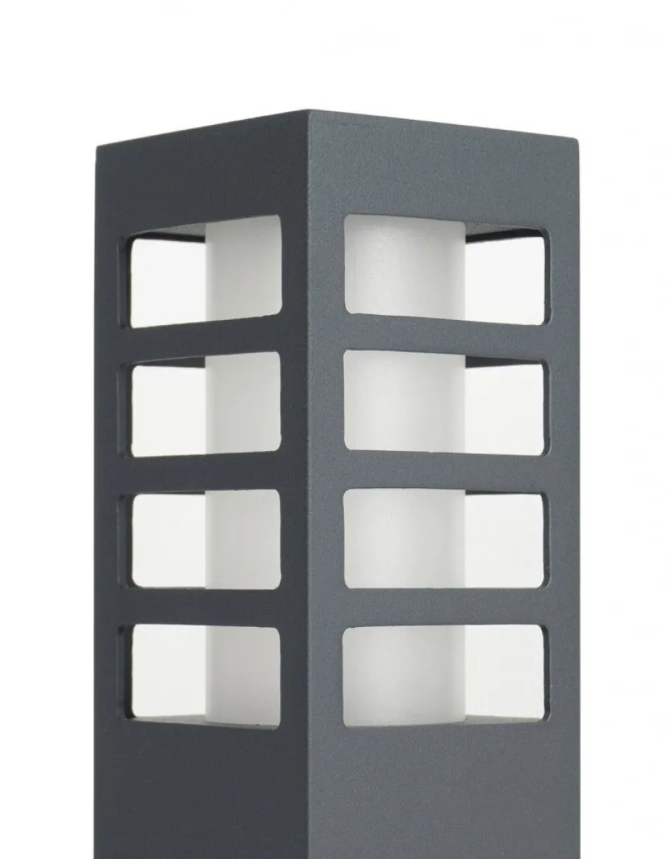 Metall Lampen|Wegeleuchten*SU-MA Wegeleuchte Anthrazit 75cm IP54 Modern eckig E27