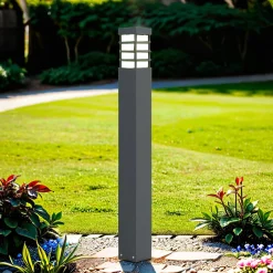 SU-MA Wegeleuchte Anthrazit eckig 75 cm IP54 E27 Modern< Moderne Außenleuchten|Wegeleuchten