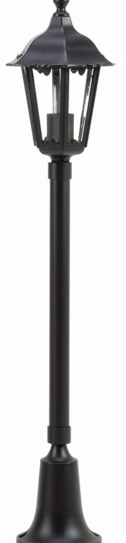 Lido Wegeleuchte außen E27 Schwarz 75 cm IP43 regengeschützt< Außenleuchten Antik|Gartenlaternen