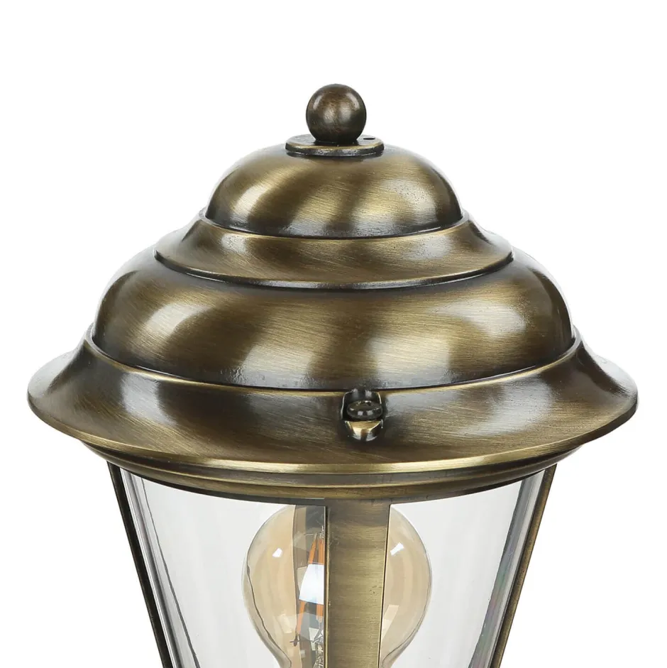 Lido Wegeleuchte außen Messing 100 cm Rustikal in Antik E27< Rustikale Lampen|Messinglampen