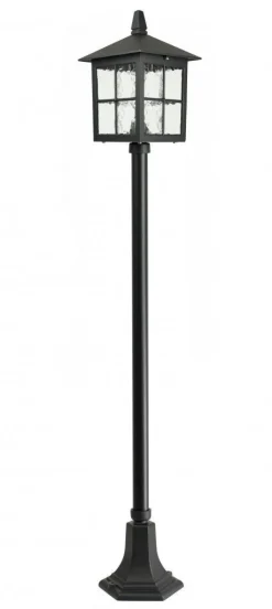 SU-MA Wegeleuchte BAARLE Schwarz IP43 Aluminium 156cm< Außenleuchten Antik|Gartenlaternen